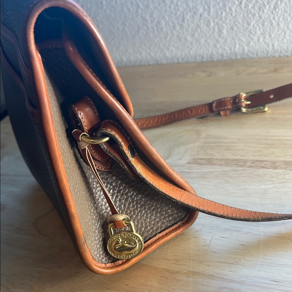 Dooney & Bourke Taupe and Tan Crossbody Bag - Picture 6 of 14